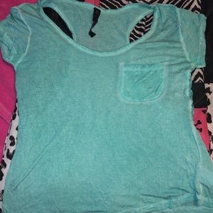 Teal shirt